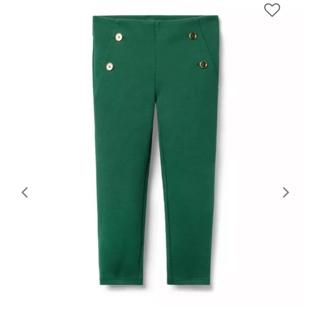 Janie and Jack Forest Green Kids Leggings